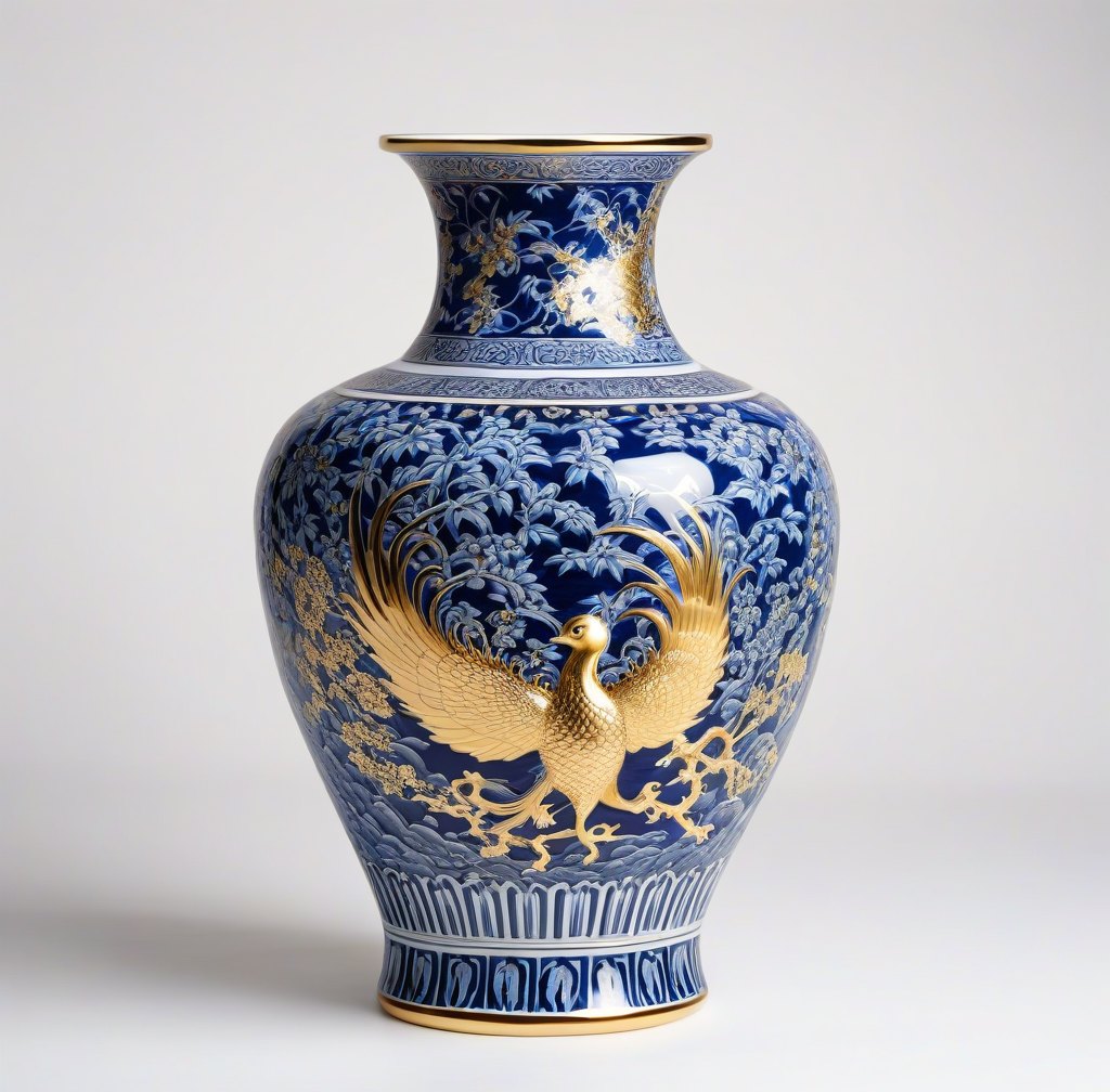 Imperial Phoenix Porcelain Vase Ceramic Home Decor