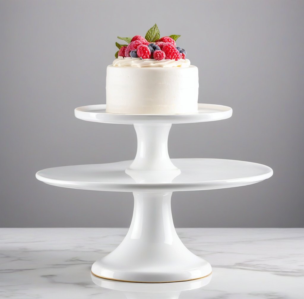 Pedestal Porcelain Cake Stand for Sweets and Pastries