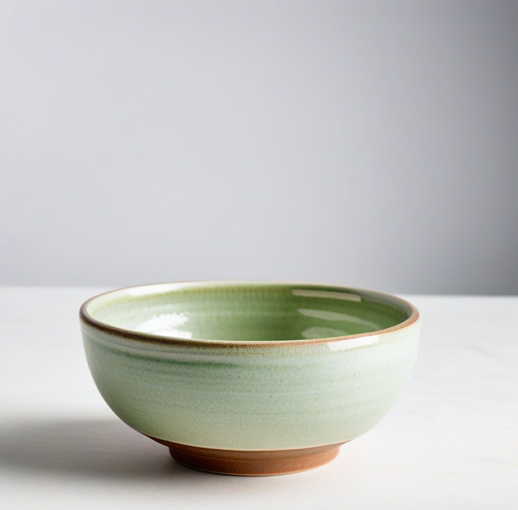 Artisan Ceramic Matcha Whisking Bowl with Traditional Japanese Design