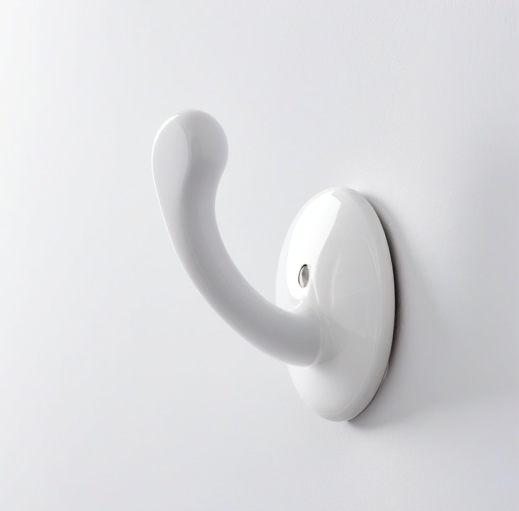Modern Porcelain Coat Hook Set for Entryway Organization