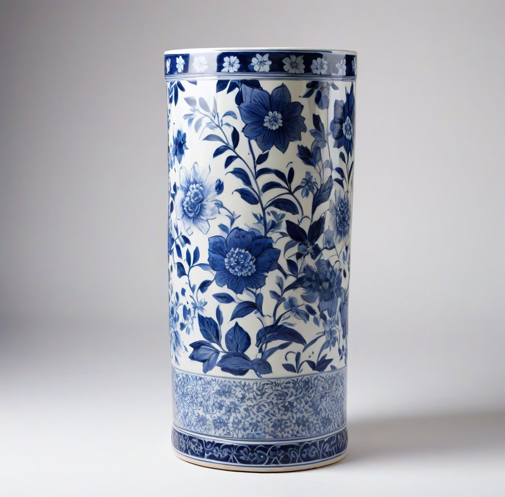Sturdy Porcelain Umbrella Stand for Entryway Decor