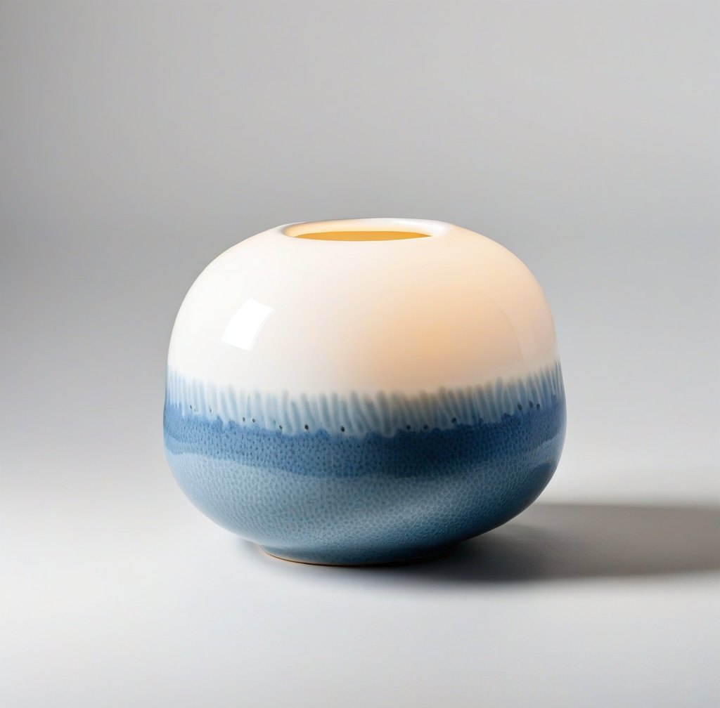 Handcrafted Porcelain Night Light for Cozy Bedroom Ambience